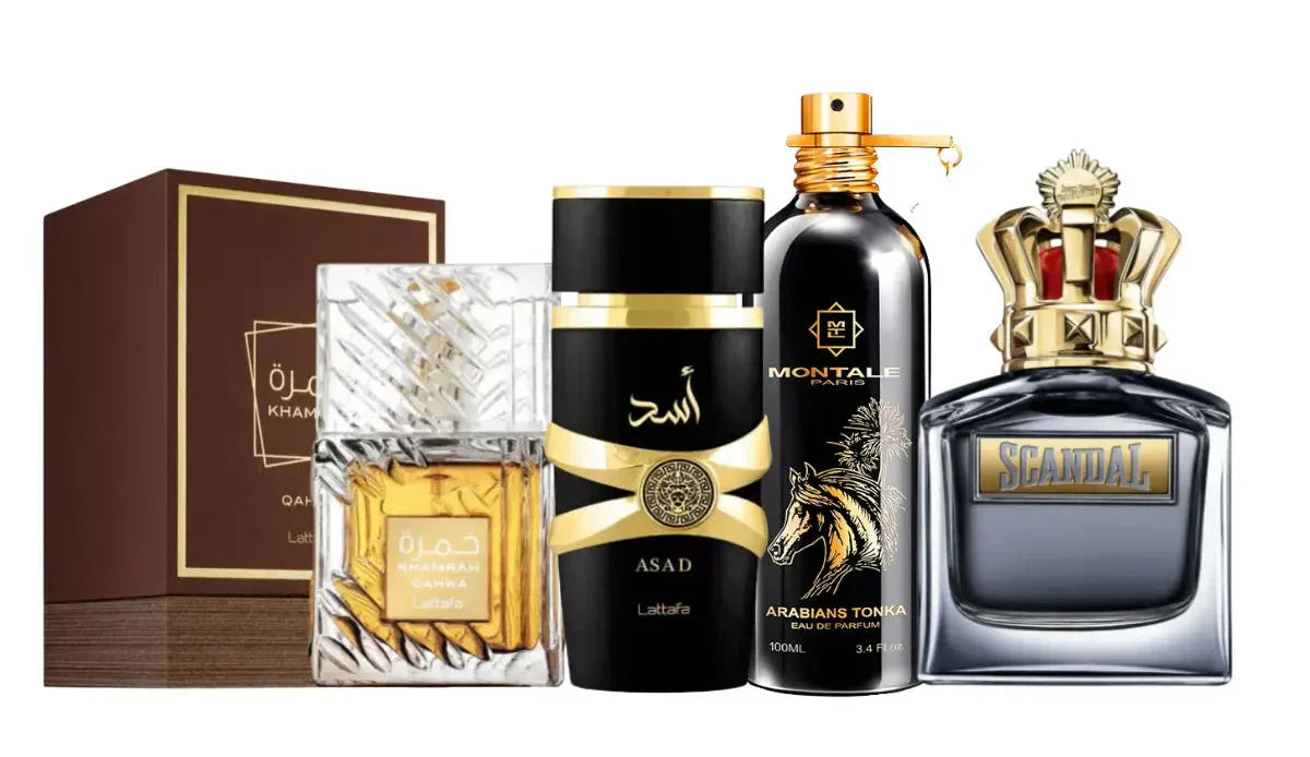 Set od 4 parfema | Khamrah, Scandal Men, Asad, Arabians Tonka